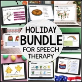 Holiday Speech Therapy Activities Articulation & Language 