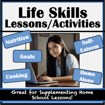 Preview of Homeschool Life Skills: Comprehensive Lessons and Activities Bundle