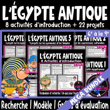 Preview of L'Égypte antique Égypte ancienne I 22 projets et activités d'intro I MEGA BUNDLE