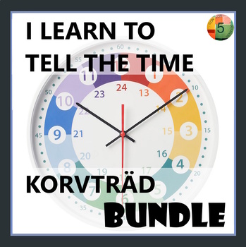 Preview of BUNDLE - I learn to tell the time Hands on activity posters printables worksheet