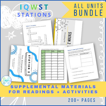 Preview of BUNDLE IQWST Sci 6 Stations Materials