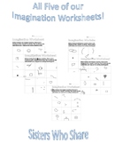 BUNDLE Imagination Worksheets - Growth Mindset and Art