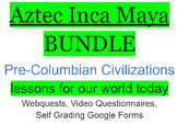 BUNDLE Inca, Aztec, and Maya Pre-Columbian Era Connected to Today