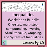 BUNDLE - Inequalities Worksheets