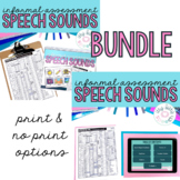 BUNDLE Informal Speech Sound Assessment - Articulation Scr