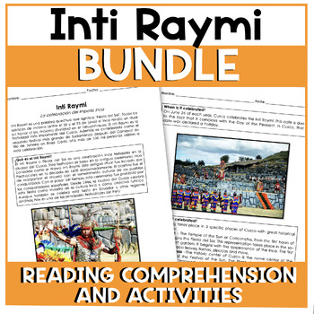 Preview of BUNDLE Inti Raymi | Fiesta del Sol | Reading Comprehension English and Spanish