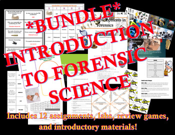 Preview of BUNDLE! Introduction to Forensic Science