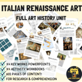 BUNDLE Italian Renaissance Italy Art History Research Project