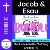 BUNDLE: Jacob and Esau - Bible Story Booklet, Activities &