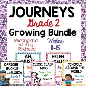 Preview of BUNDLE Journeys Second Grade Supplemental Resources Weeks 11-15