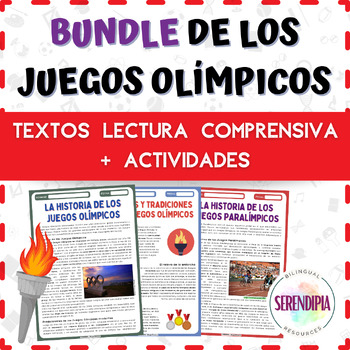 Preview of BUNDLE || Juegos Olímpicos || TEXTOS + ACTIVIDADES || Olympics in Spanish