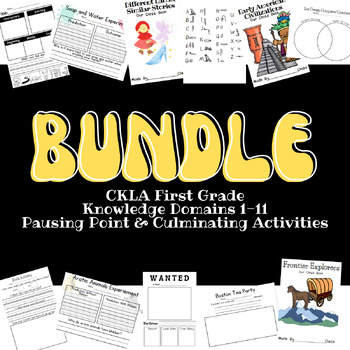 Preview of BUNDLE First Grade Knowledge Units 1-11 Culminating & Pausing Point Activities
