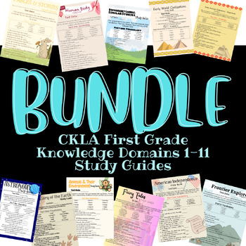Preview of BUNDLE Knowledge Units 1-11 Study Guides