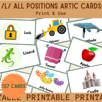 Preview of BUNDLE: L-All Positions Articulation Cards: 157 CARD SET