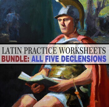 Preview of BUNDLE - LATIN DECLENSIONS WORKSHEETS