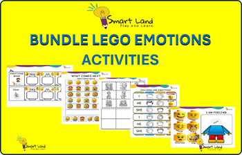 Preview of BUNDLE LEGO EMOTIONS TODDLERS ACTIVITIES LESSONS