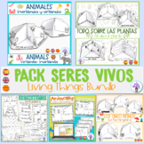 Living things Bundle- Seres Vivos- English and Spanish