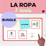 BUNDLE La Ropa Spanish Clothing Activities - 3 LEVELS NO P