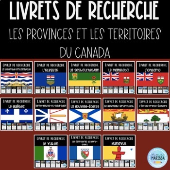 Preview of BUNDLE Le Canada- Livrets de recherche (les provinces et territoires) + project