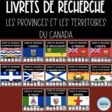 BUNDLE Le Canada- Livrets de recherche (les provinces et t