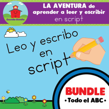 Preview of BUNDLE: Lectoescritura en SCRIPT! Todo el abecedario