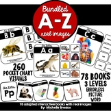 BUNDLE-Letter A-Z- Alphabet Adapted Interactive Books, Tas