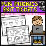 Vowel Teams Exit Tickets - Level 2 Unit 13, 14, 15, 16, 17