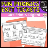 Exit Tickets for Level 2 Units 4-6 - Printable & Google Sl