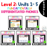 BUNDLE | Level 2 | Units 1 - 5 | BOOM CARDS | Fun Phonics