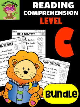Preview of BUNDLE: Level C Reading Comprehension Passages & Questions