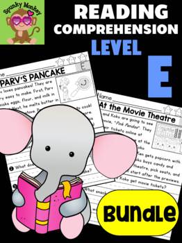 Preview of BUNDLE: Level E Reading Comprehension Passages & Questions