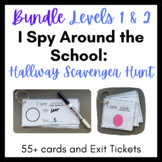 BUNDLE Levels 1 & 2 I Spy Around the School: Hallway Scave
