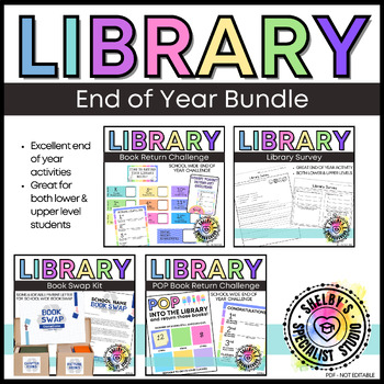 Preview of BUNDLE: Library End of the Year Reader Survey, Book Swap, & Book Return Kits