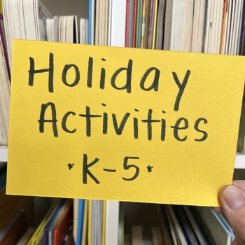 Preview of BUNDLE! Library Lessons - Holiday Activities for K-5