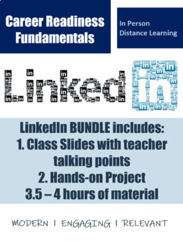 Preview of BUNDLE LinkedIn Slides with Teacher Talking Points & Project | Career Readiness