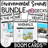BUNDLE Listening To Sounds BOOM CARDS™ No Print Hearing Lo