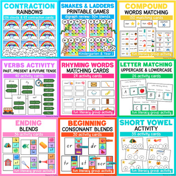 Preview of BUNDLE: Literacy Group Activities for Kindergarten & Year 1 Students
