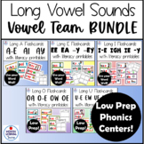 BUNDLE Long Vowel Sounds Vowel Teams Posters Flashcards Pr