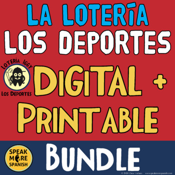 BUNDLE Lotería Los Deportes. Spanish Digital and Printable Sports Bingo!