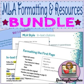 Preview of BUNDLE: MLA Formatting & Resources