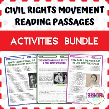 Preview of BUNDLE || Civil Rights Movement || READING PASSAGES & ACTIVITIES | Middle School