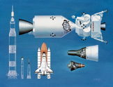 BUNDLE Manned Space Program - Mercury to The Space Shuttle