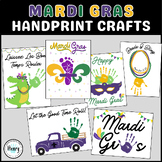 BUNDLE Mardi Gras Handprint Art Craft, March Spring Paint 
