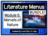 BUNDLE: Marvels of Nature Literature Menus (Module 6)