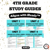 BUNDLE: Math: 4th Grade Study Guides- Aligns with iReady™