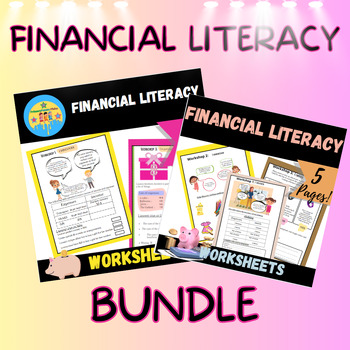 Preview of BUNDLE Math Financial Literacy: 10 WORKSHOPS Worksheets