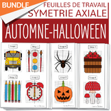 BUNDLE Math Symétrie Rentrée scolaire Automne Halloween Fr