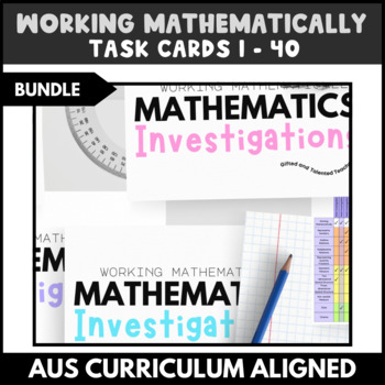 Preview of BUNDLE - Mathematics Investigations: Working Mathematically Series