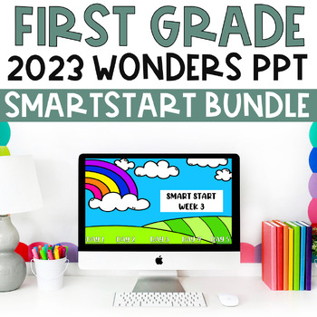 Preview of BUNDLE McGraw-Hill Wonders 2023 First Grade Smart Start Powerpoint + Writing