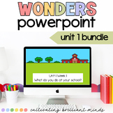 BUNDLE-McGraw-Hill Wonders First Grade Unit 1 PowerPoints 
